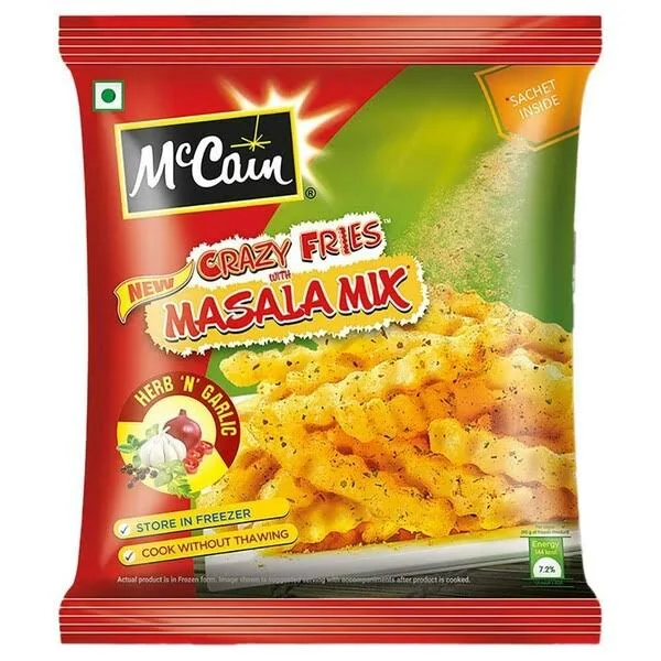 McCain Crazy Fries Masala Herb 'N' Garlic 400g